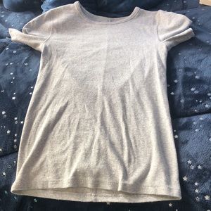 Everlane Ribbed Grey Crewneck